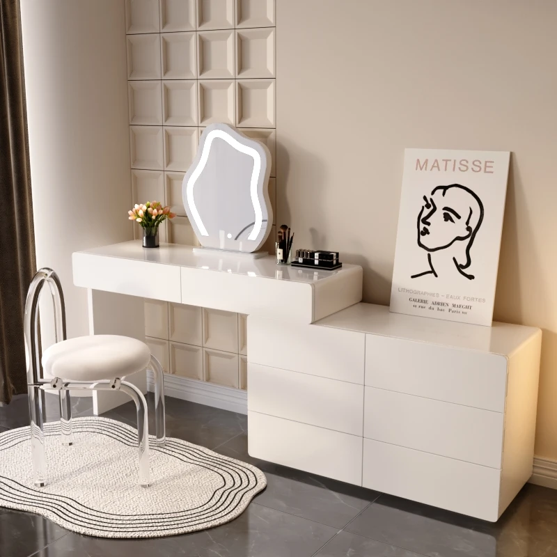 Mobil Komidin Tuvalet Masası Ayna Başucu Lüks Beyaz Tuvalet Masası Vanity Tocador Para Dormitorio Dresser Mobilya