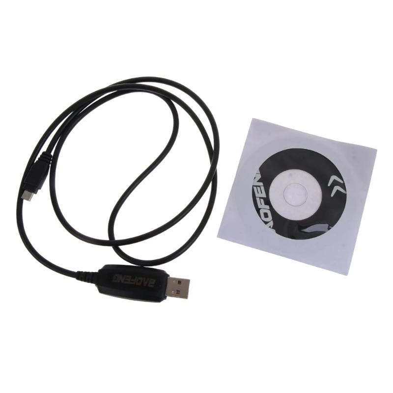 Taşınabilir USB Programlama kablo kordonu Yazılım ile İki Yönlü Telsiz Programlama Kablosu için uygun BF - T1 BF - 9100 Dayanıklı-JIAN