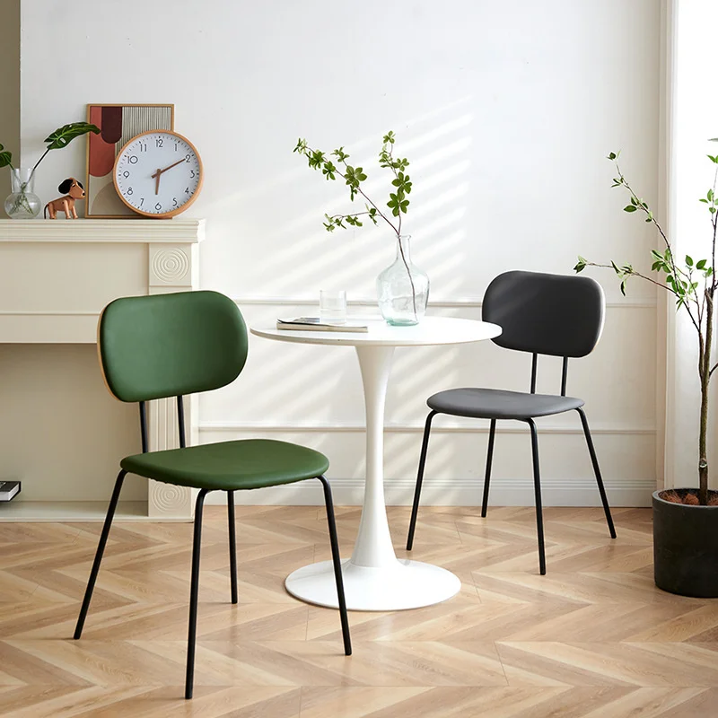 Ev mobilyaları Modern Basit yemek sandalyeleri katı ahşap Geri mutfak sandalyesi Yüksek Mermi Sünger Ana Sandalye Katı Firma