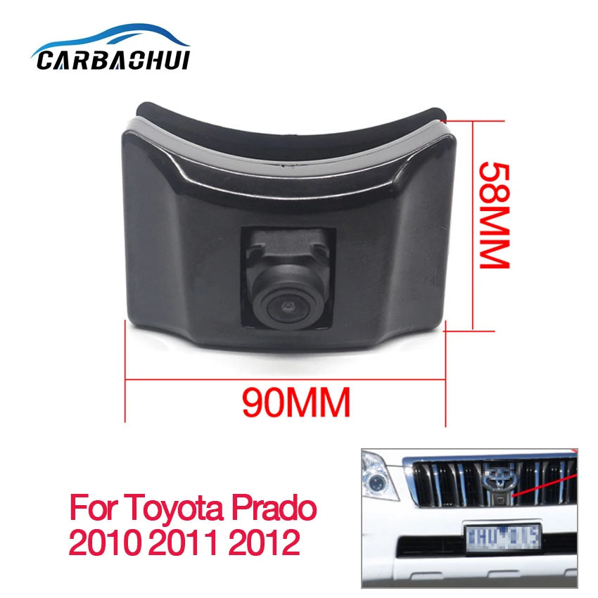 Araba Özel Ön HD yüksek kaliteli Kamera Toyota Land Cruiser Prado 2010 İçin 2011 2012 Su Geçirmez Gece görüş araba Ön kamera