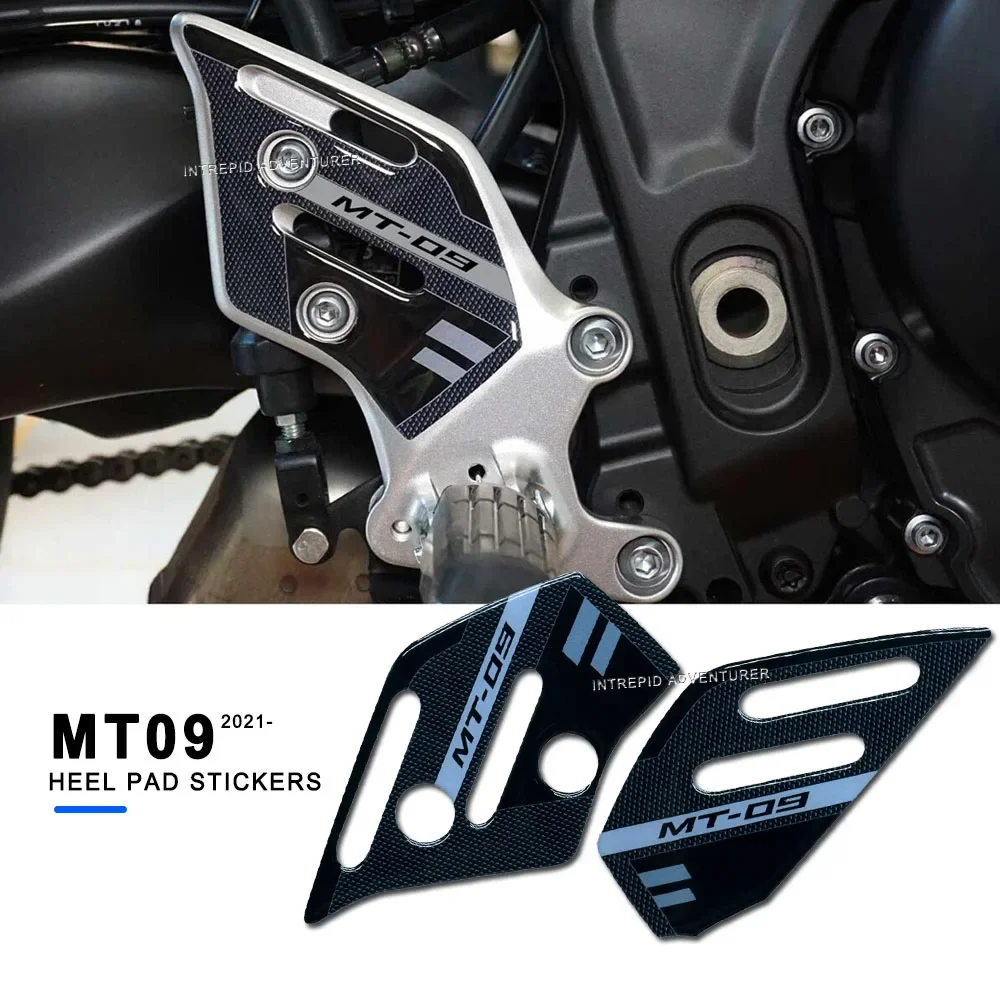 Motosiklet Çıkartmalar 3D Muhafızları Topuk Pedi Yamaha Mt-09 Mt09 Sp 2021-2023