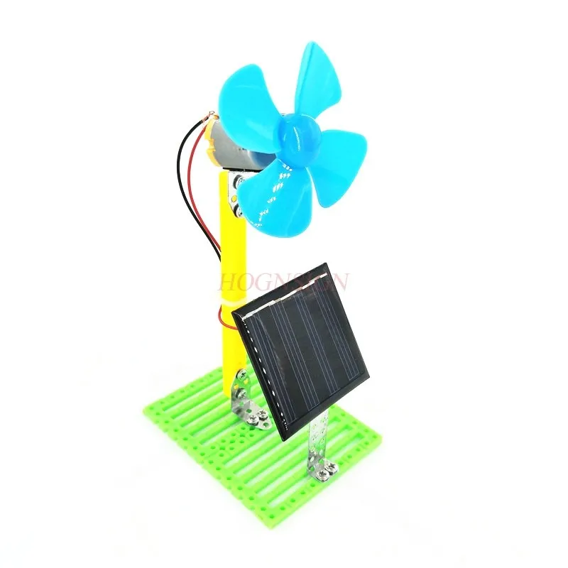 Yeni DIY Güneş Enerjili Elektrikli Fan Fizik Devre Deney Seti Eğitim Çocuk Oyuncak Öğrenci Fiziksel