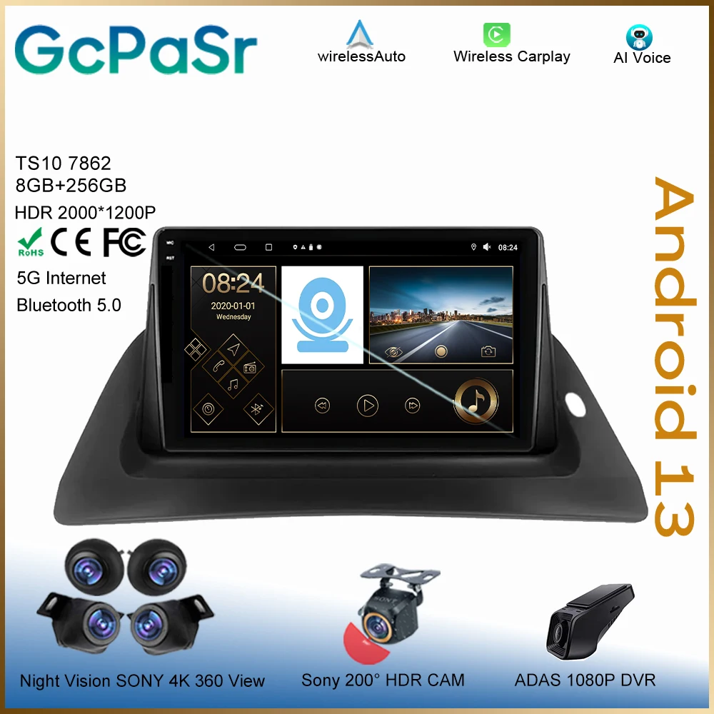 Renault kangoo İçin araba Radyo Android 2008 2009 2010 2011 2012 2013 2014 2015 - 2018 Multimedya Oynatıcı GPS Carplay Android Otomatik