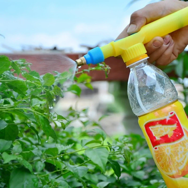 Yüksek Basınçlı hava pompası Manuel Püskürtücü Ayarlanabilir içme şişesi sprey başlığı Memesi Bahçe Sulama Aracı Ev Sebze Bahçeleri Sis