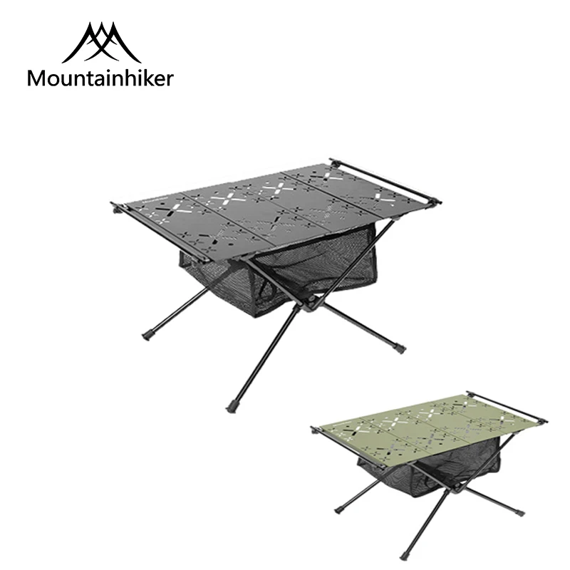 MOUNTAİNHİKER Net Cep Taktik Masa Ultra Hafif katlanır masalar Taşınabilir kamp masası 60cm kamp ekipmanları캠핑용 접이 테 테이블