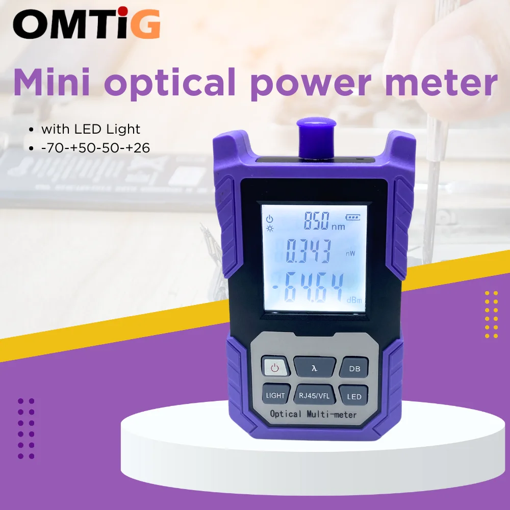 Mini optik güç ölçer LT500 all-ın-one fiber optik test cihazı ışık zayıflama led ışık Kablo Test Cihazı SC / FC / ST Konektörü