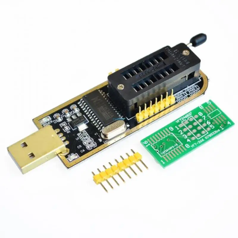 24 25 Serisi EEPROM Flaş BIOS USB Programcı Modülü + SOIC8 SOP8 Testi Klip EEPROM 93CXX / 25CXX / 24CXX KİTİ