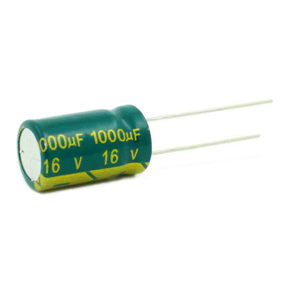 10 adet 16V1000UF 1000UF 16V 8*16 düşük ESR / empedans yüksek frekanslı alüminyum elektrolitik kondansatör boyutu 8*16 16V 1000uf 20%