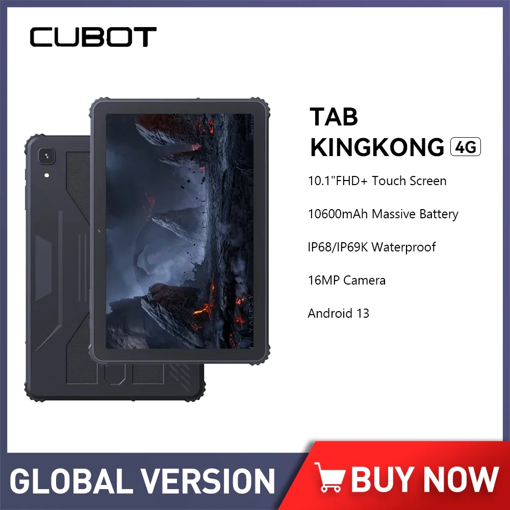 Cubot TAB KİNGKONG Sağlam Tablet 10.1 