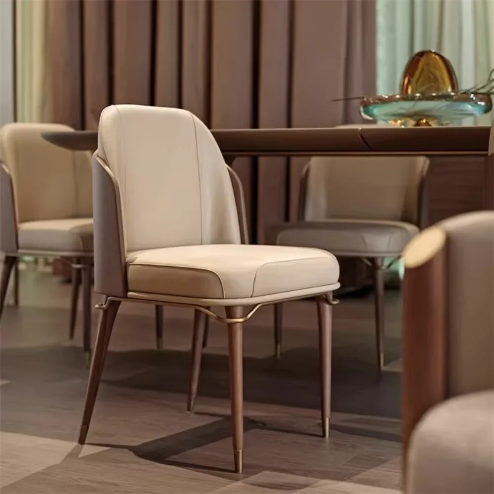 Ofis İskandinav yemek sandalyeleri Salonu Tembel Tasarımcı Relax yemek sandalyeleri Rahat Siyah Metal Bacaklar Silla Comedor iç mekan mobilyası