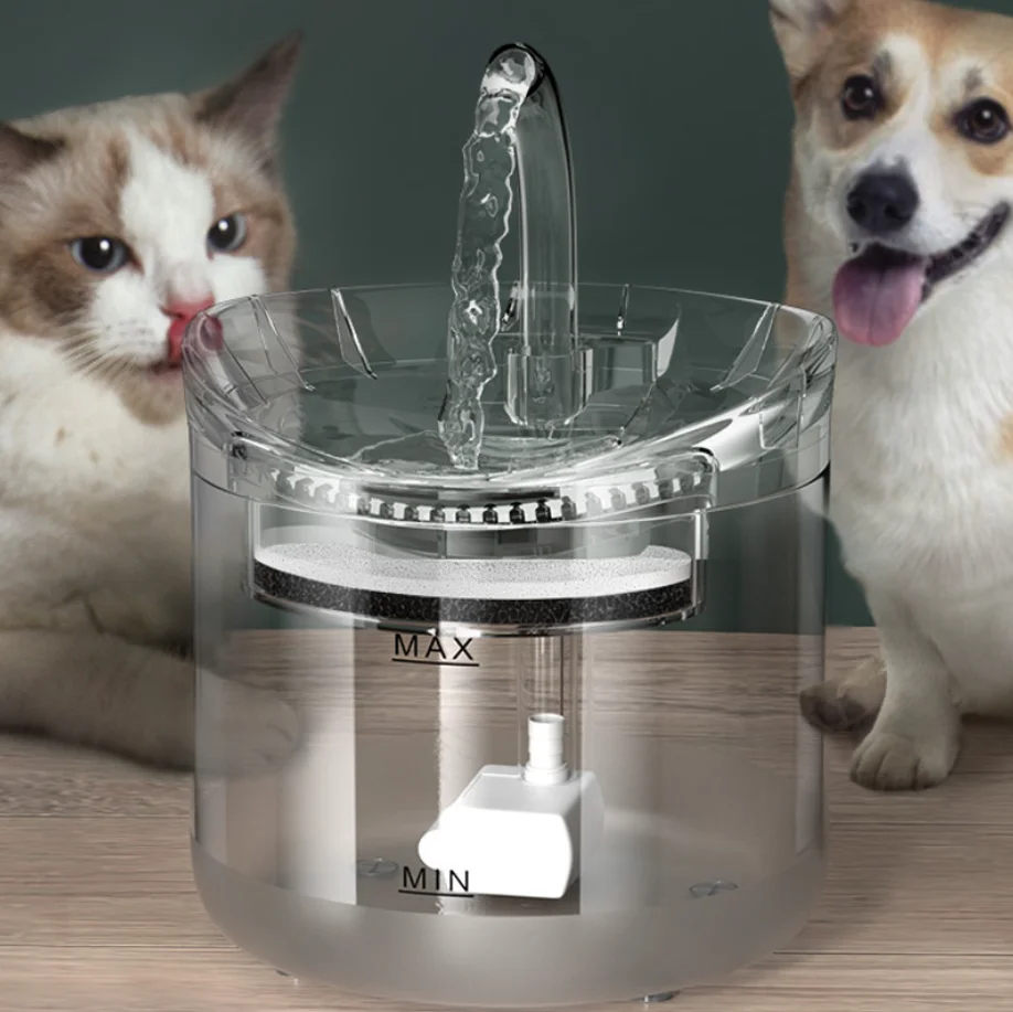 2L Kedi su çeşmesi Filtresi Otomatik Sensör içme çeşmesi Kediler İçin Besleyici Pet su sebili Otomatik Tiryakisi Kediler İçin