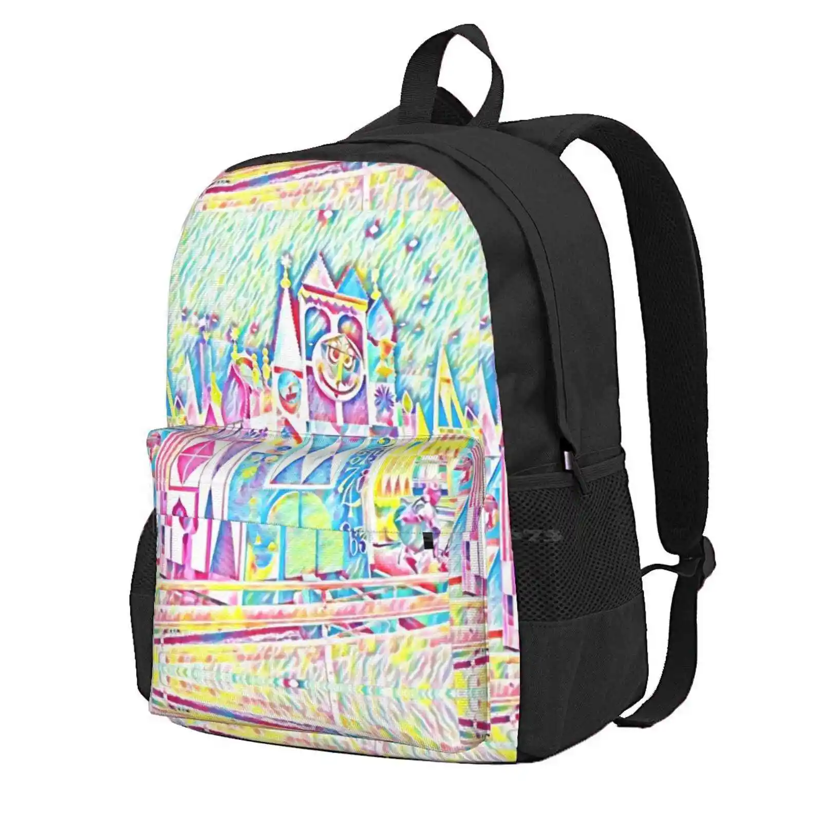 Küçük Dünya Boyama öğrenci için sırt çantası Okul Dizüstü Seyahat Çantası Sihirli Küçük Dünya Florida Orlando Anaheim California Pixie
