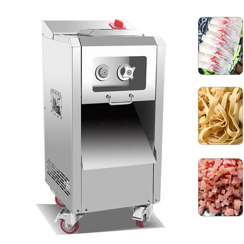 Mutfak Elektrikli et dilimleyici Çok fonksiyonlu metal kesme makinesi Otomatik Çıkarılabilir Bıçak Grubu Sebze Et Kesici