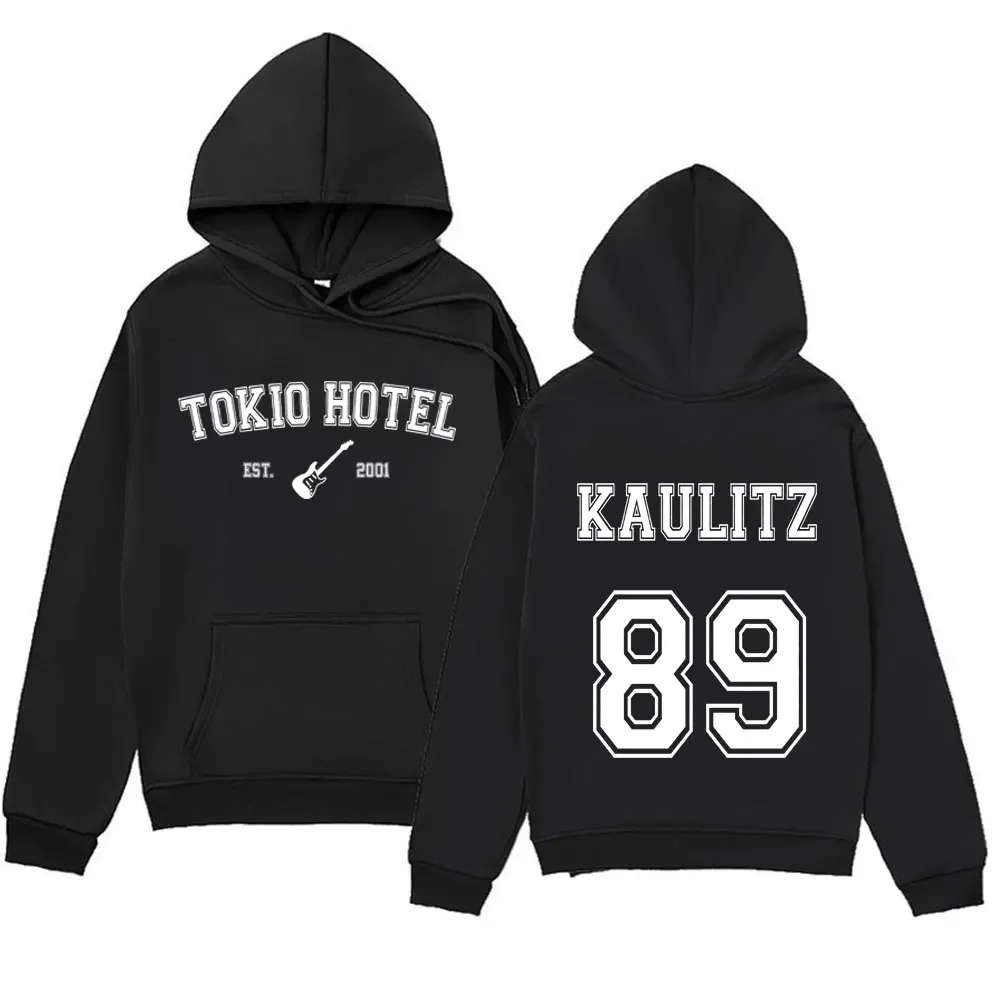 Rock Grubu Tokio Otel Kaulitz Hoodie erkek Hip Hop Moda Trendi Kazak Kazak Unisex Rahat Büyük Boy Hoodies Streetwear