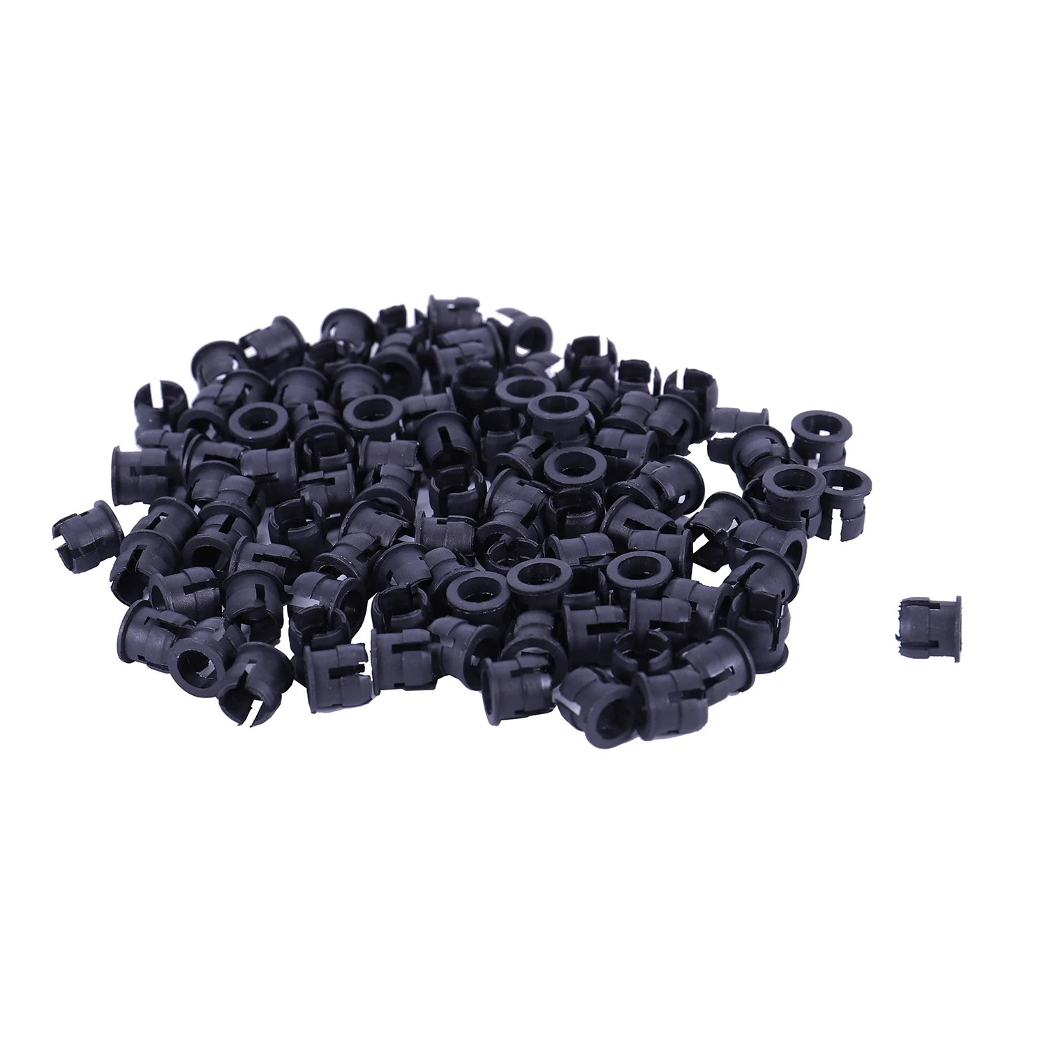 100 Adet Siyah Plastik 5mm LED klips Tutucu Ekran Paneli Montaj Kılıfları