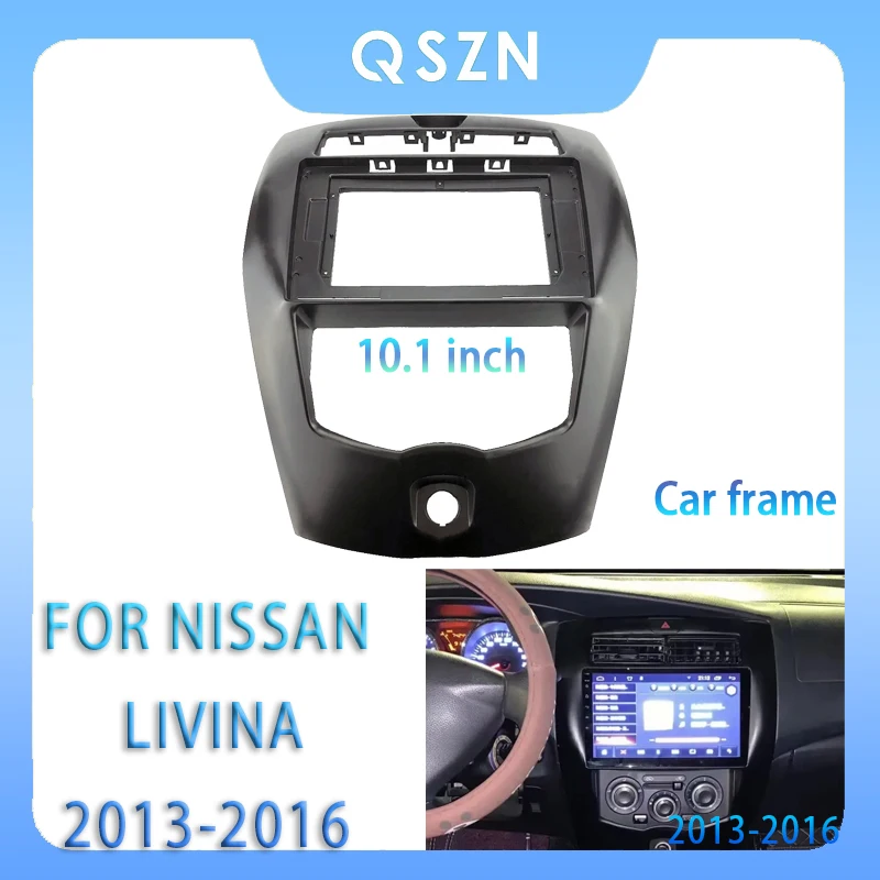Nissan Livina 2013-2016 için 10.1 İnç Araba Radyo Fasya Android MP5 Oynatıcı Paneli Muhafaza Çerçeve 2Din Kafa Ünitesi Stereo Dash Kapak