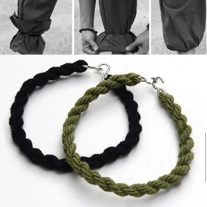 2 Adet Taktik Ordu Tayt Elastik Halat Pantolon Bacak Kayışı Sürme Çizme Lastik Bant Açık Araçları