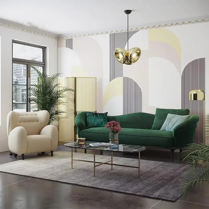 Iskandinav Modern Kanepe Basit Salon Güvenilir Beyaz Tasarımcı Oturma Odası Koltuk Mobilya Kanepe Özelleştirilmiş Meble Ev Mobilyaları