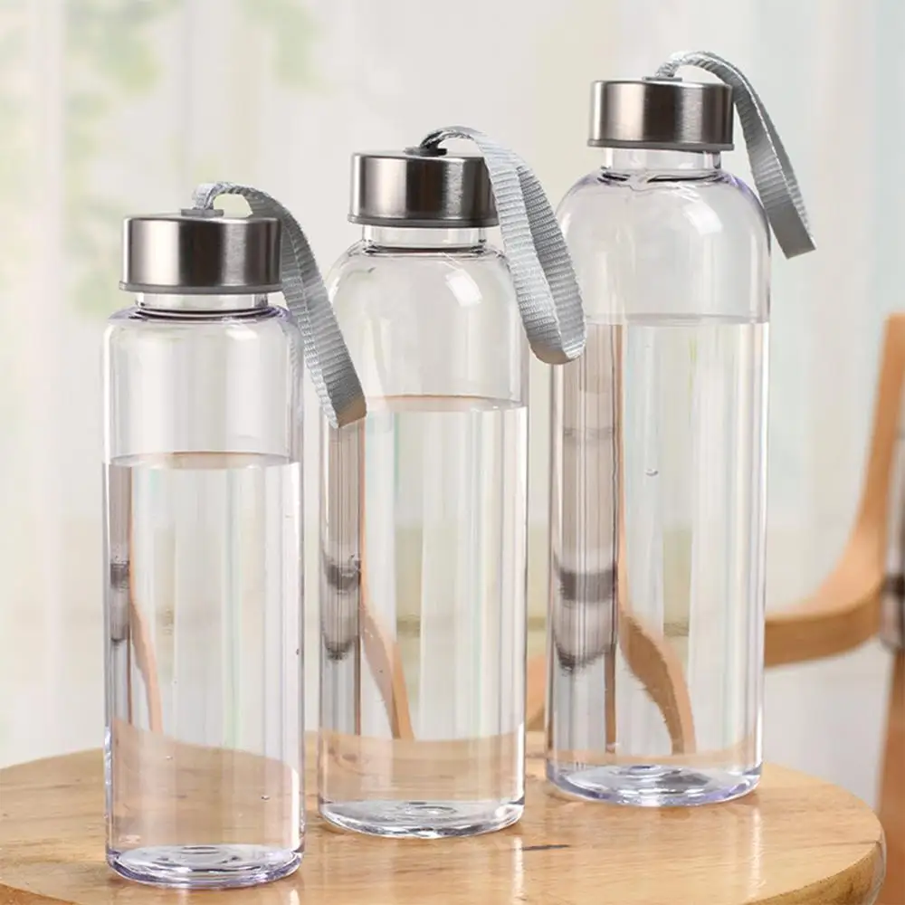 300/400/500ML Taşınabilir Plastik Su bardağı içme suyu şişesi Açık Spor Kamp Yürüyüş Malzemeleri Spor Şişeleri