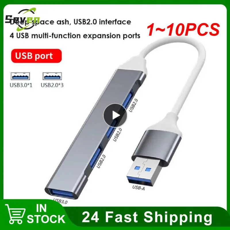 1~10 ADET 3.0 Hub USB Hub 4 Port Yüksek Hızlı Tip c Splitter 5Gbps pc bilgisayar Aksesuarları Multiport HUB 4 USB 3.0 2.0 Bağlantı Noktaları