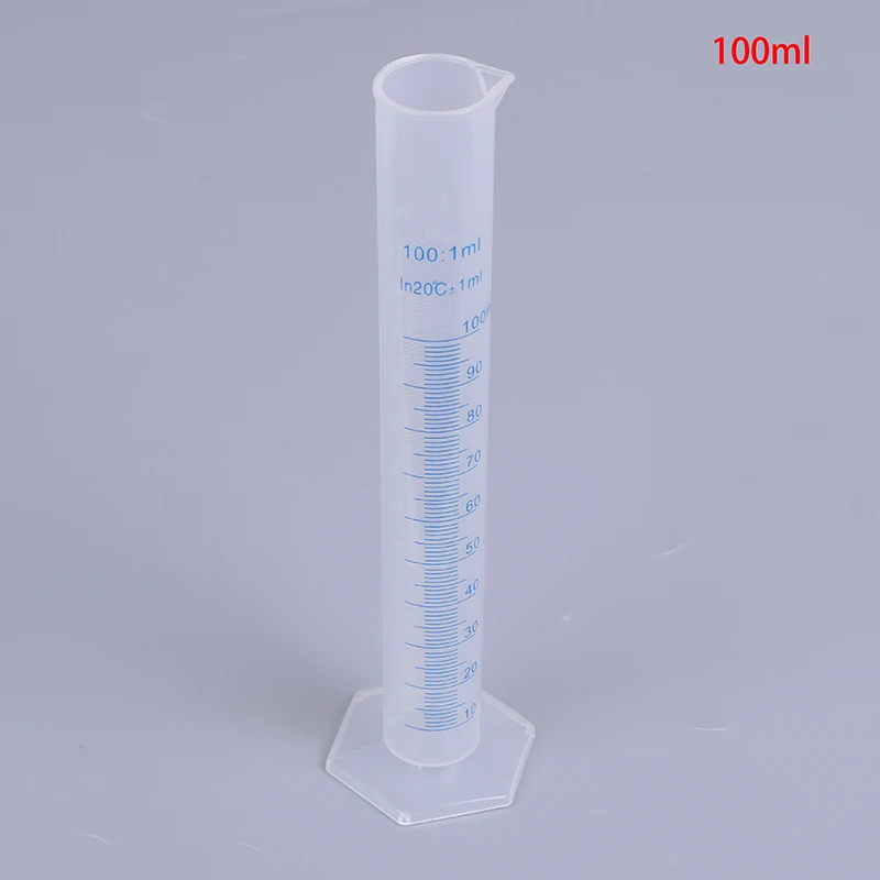 100ml ölçme silindiri mavi ölçekli asit ve alkali dayanıklı ölçme silindiri