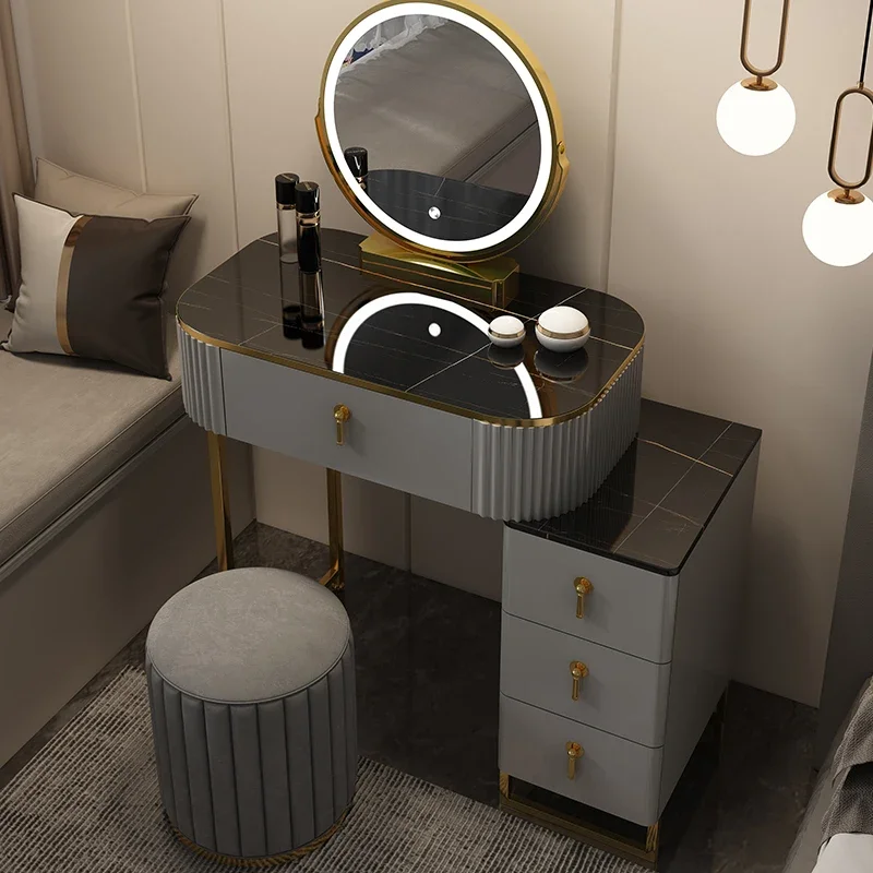 Lüks İskandinav Tuvalet Masası Yatak Odası Organizatör Kadın Klasik Tuvalet Masası Klasik Yatak Odası Tocador Maquillaje Ev Mobilyaları