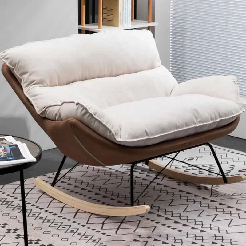 İskandinav Ergonomik Sandalyeler Oturma Odası Elastik Rahat Relax sallanan sandalye Zemin Lüks Muebles Para El Hogar Ev Dekorasyon