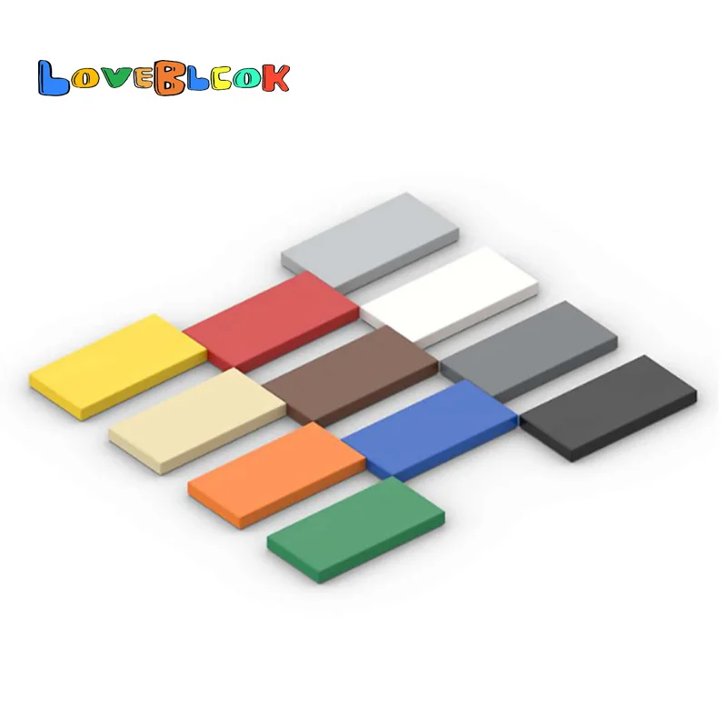 LoveBlock Kiremit 2x4 Oluk Düz Yapı Taşları Toplar MOC Teknik Parçalar DIY Oyuncaklar Hediye Yaratıcı 87079 Çocuk İçin 10 adet / grup
