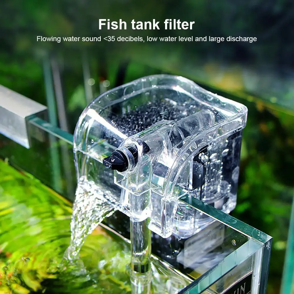 【 Hazır Stok】 akvaryum filtresi Harici Asılı İnce balık tank filtresi Şelale Dalgıç Oksijen akvaryum filtresi Pompası