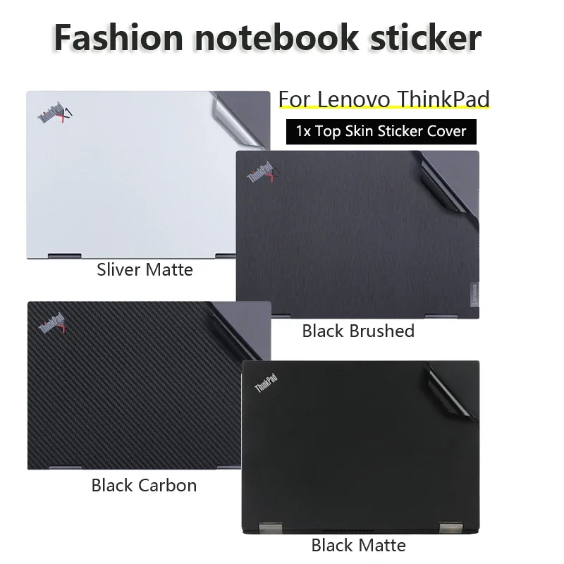 1x Üst kapak kaplama çıkartması İçin Lenovo ThinkPad X1 Yoga Serisi / X1 Titanyum Yoga Gen1 / Yeni S1 S2 Serisi / L13 L14 Gen2 / X13 Yoga / X390