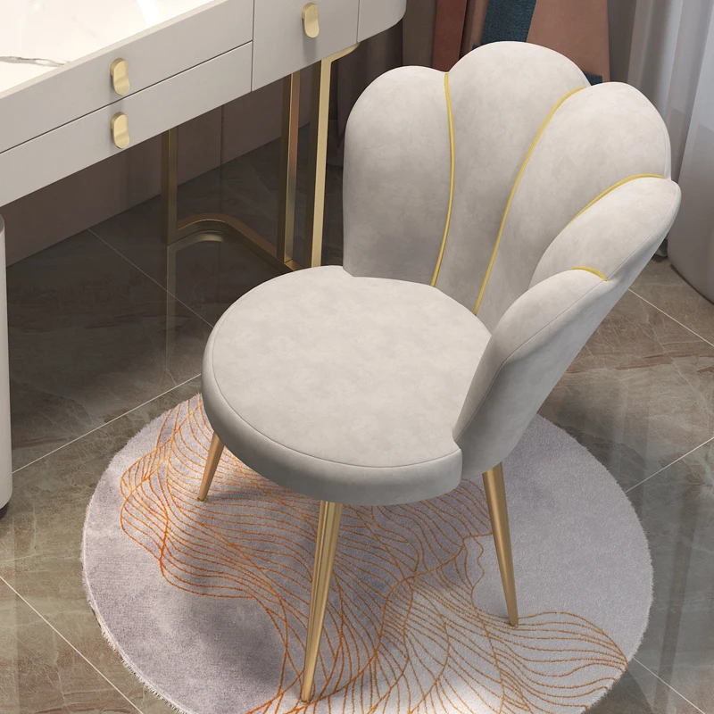 Taşınabilir Sevimli Oturma Odası Sandalye Modern Tasarım Okuma Vanity Oturma Odası Sandalye Sırt Desteği Muebles De La Sala Ev Dekor