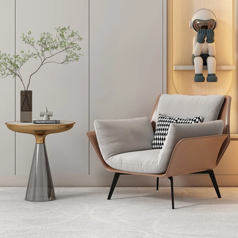 Iskandinav Kanepe Tembel Oturma Odası Sandalyeleri Beyaz Tasarımcı Yumuşak Oturma Odası Sandalyeleri Koltuk Yatak Odası Sillones Modern Mobilya YY50LC