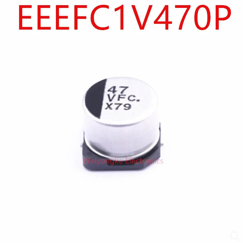 EEEFC1V470P 47uF ±20% 35V SMD Alüminyum elektrolitik kondansatör