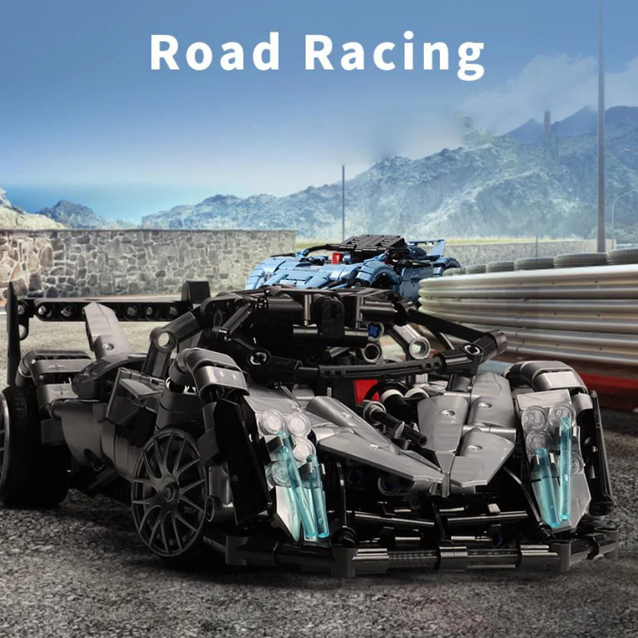 Teknik Yapı Taşı Yol Yarış Süper Spor Araba Lykan Hypersport Model 2.4 ghz Uzaktan Kumandalı Araç Pagani Huayra Tuğla oyuncaklar