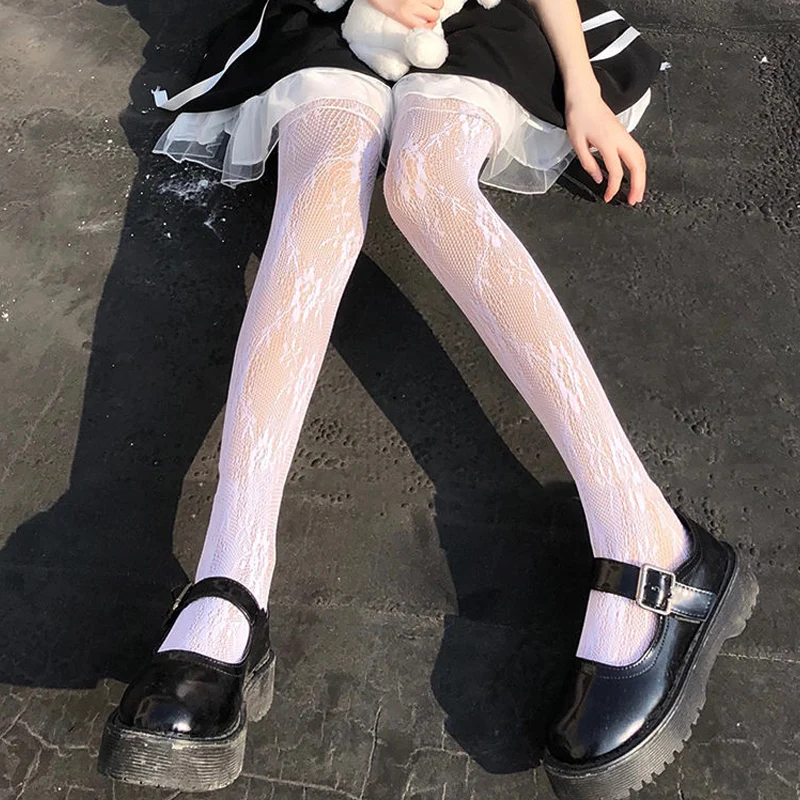 Seksi Kadınlar Yüksek belli file çoraplar Flört Kulübü Tayt Tayt İç Çamaşırı Lolita Baştan Çıkarıcı Bacaklar Şekilli Fishnet Çorap
