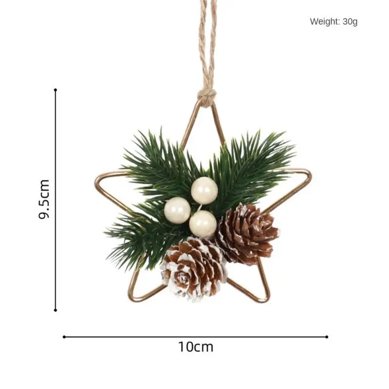 Noel Ağacı Süsleri Çarpıcı Güzel Gerçekçi Gerçek Zarif El Yapımı Noel Süsleri Şenlikli El Yapımı
