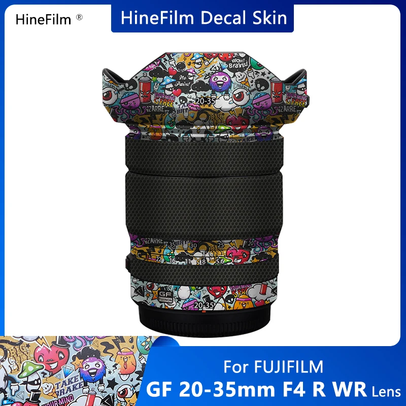Fuji GF20 - 35 F4 Lens Çıkartması Skins Wrap Kapak için Fujifilm Fujinion GF20-35mm F4 R WR Lens Premium Etiket