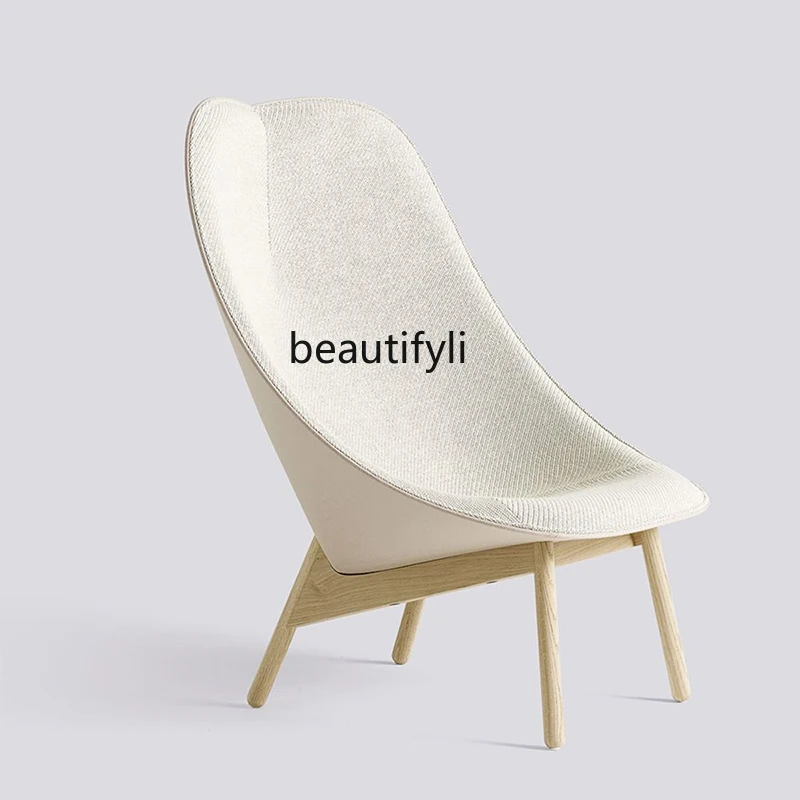Modern Yaratıcı FRP Petal Yalan Fan Şeklinde Eğlence Elma Sandalye Kanepe Kahve Otel Sanat yatak odası sandalye sandalyeler yatak odası için