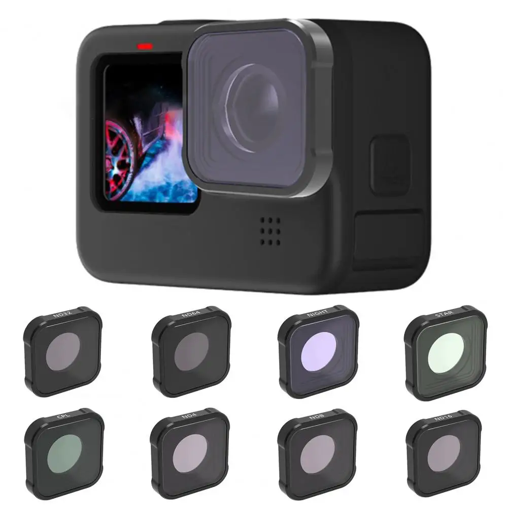 Lens Filtresi Hafif Korozyon Önleyici Kurulumu Kolay Aksiyon Kamerası Polarize Filtre