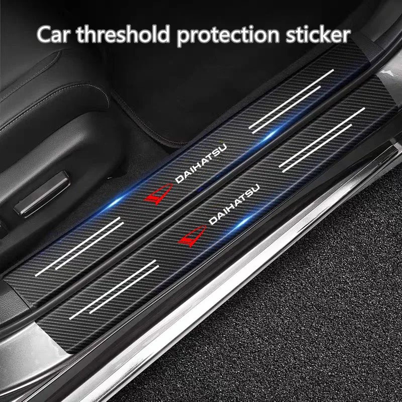 Karbon Fiber Araba Sticker Oto Kapı Gövde Koruyucu Şerit Anti Scratch Çıkartması Daıhatsu Terios Sirion Yrv Feroza Charade Mira