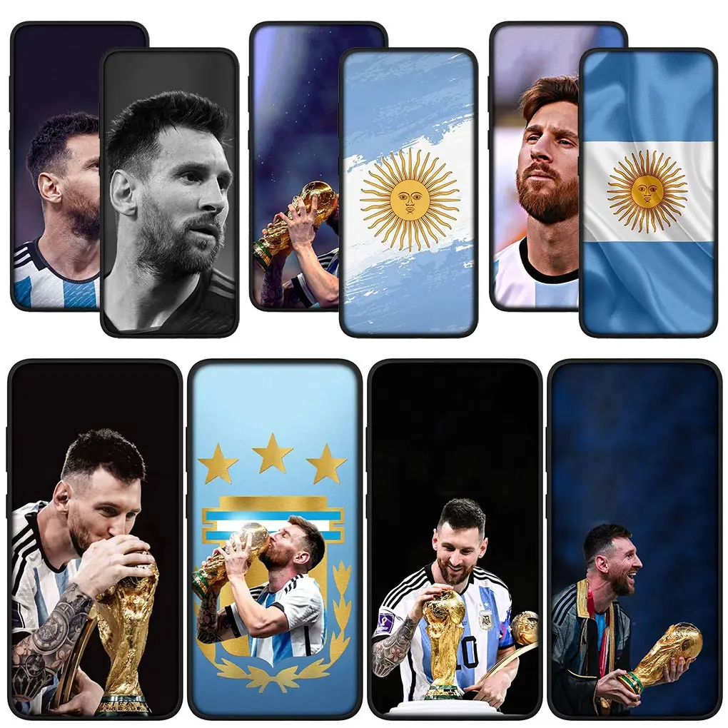 Arjantin Bayrağı Futbol Numarası 10 Şampiyonu Samsung Galaxy A02 A03 A01 A11 A42 A70 S7 j6 j8 j7 j5 Başbakan A6 A8 Artı A7 A9 Kılıfı
