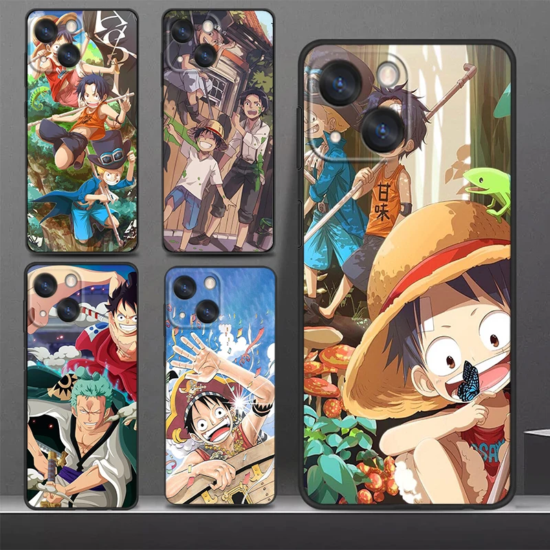 Anime O-Ones Adet Çocuk Telefon Kılıfı İçin Apple iPhone 14 13 12 11 SE XS XR X 7 8 6 mini Artı Pro MAX 2020 Siyah Kapak