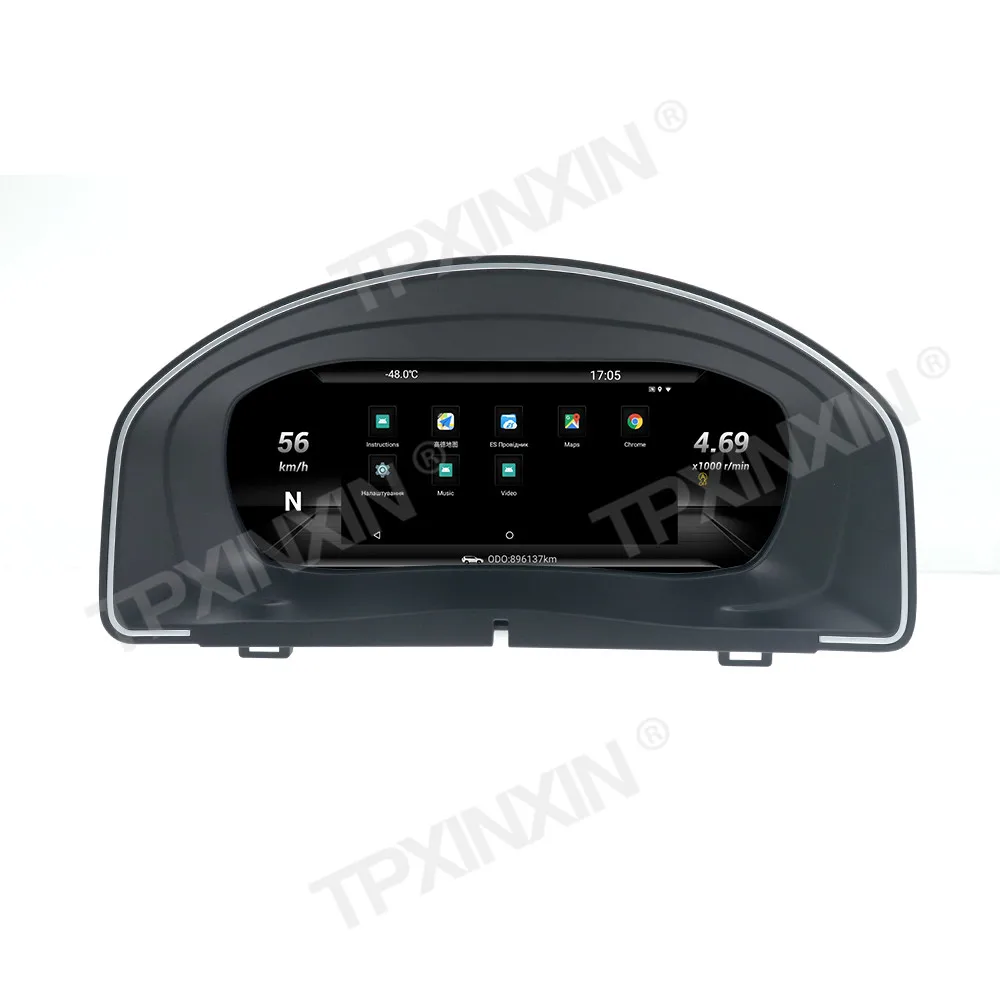 Volkswagen Scirocco 2014 için Araba LCD Enstrüman akıllı Dijital Pano Paneli Sanal Multimedya Küme LCD Hız Göstergesi Parçaları
