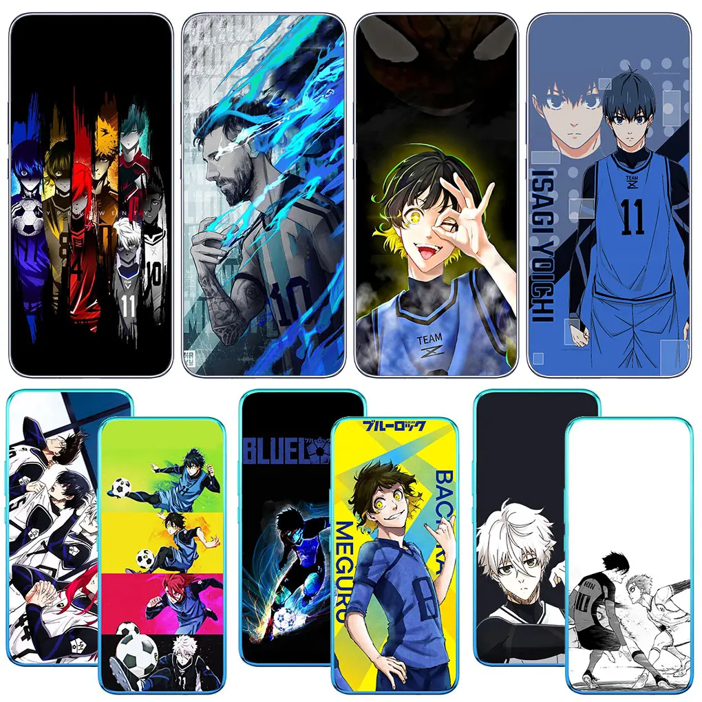 Anime Futbol Mavi Kilit 11 10 Telefon Kılıfı Kapak için Realme için C35 C55 C30S 10 9 Pro Artı + Narzo 50 5g 50i Pro + 6 6i Yumuşak Kılıf