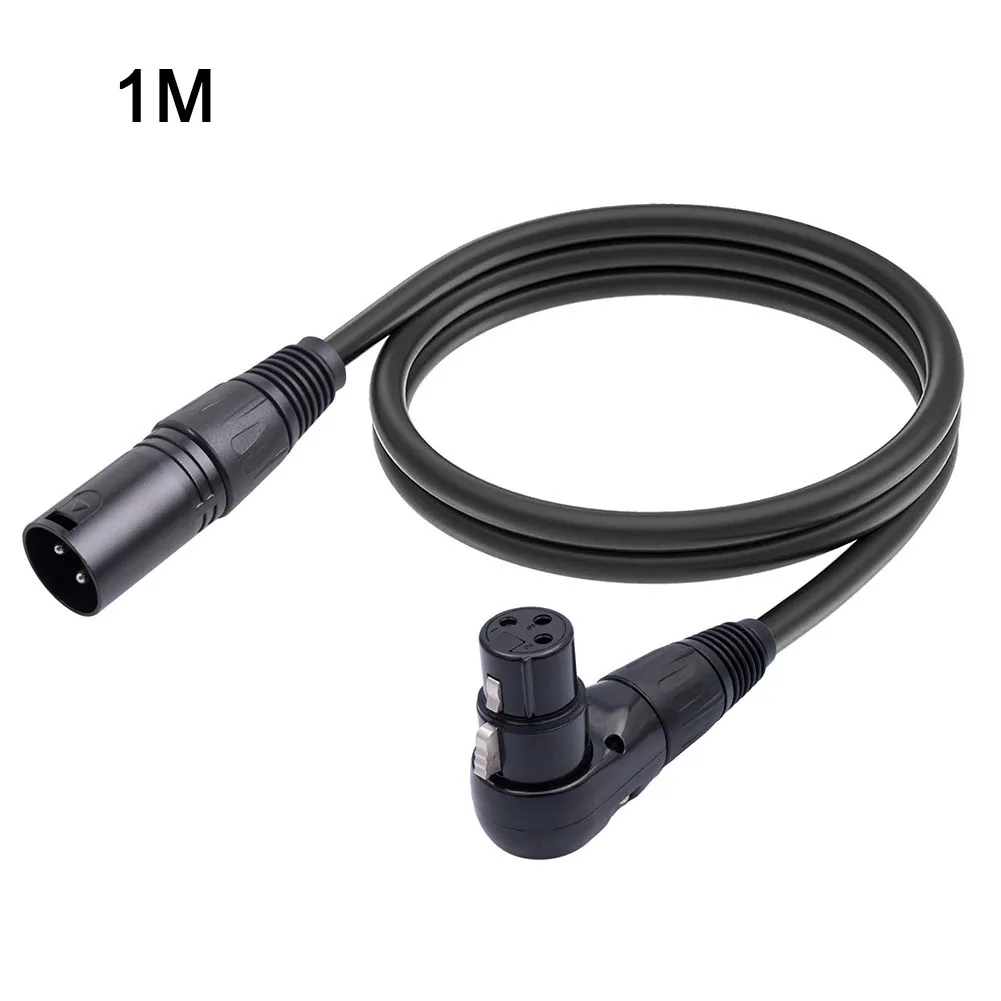 XLR Mikrofon Uzatma Kablosu 90 Derece Dişi Düz Erkek Hoparlör Stüdyo dişi adaptör Kablosu USB Kabloları