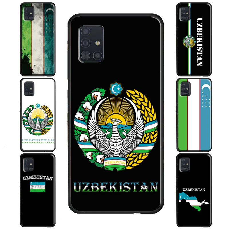 Özbekistan Bayrağı Arması Kılıf Samsung Galaxy S20 FE S22 S21 Ultra S8 S9 S10 Not 10 Artı S10e Not 20 Ultra