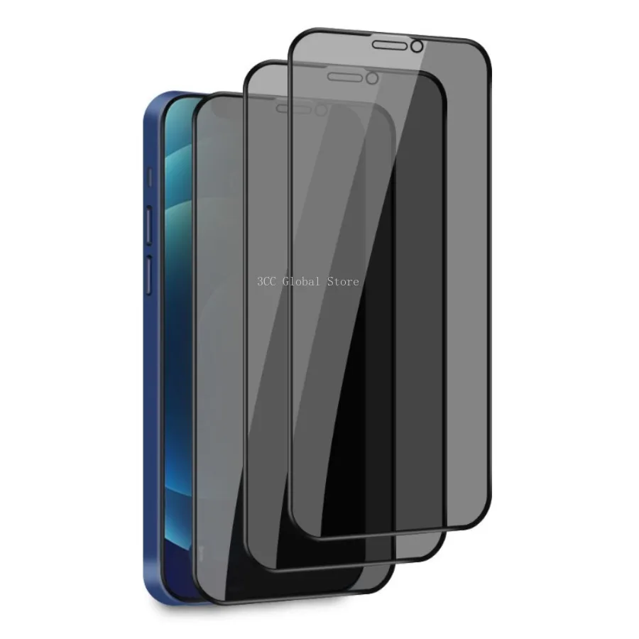 3 ADET 9H Anti-Peep Ekran Koruyucu için iPhone 15 14 Pro Max 13 12 Mini Temperli Cam iPhone 11 Pro Max 8 Artı 7 X XR XS Max