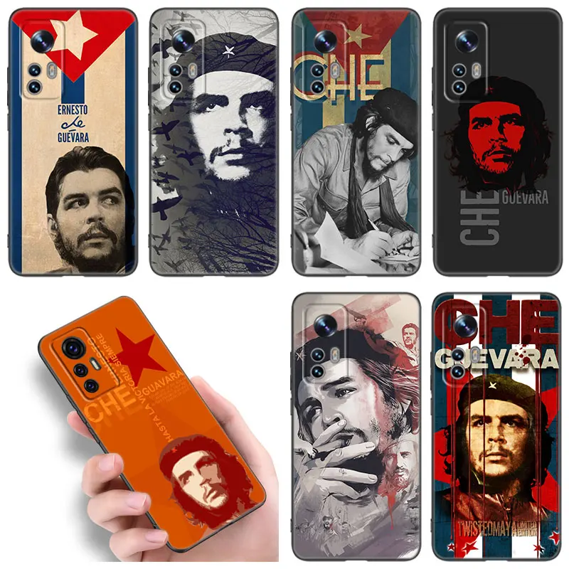 Che Guevara telefon Kılıfı İçin Xiaomi mi 10T 11 12 Lite 11i 11T 12X 12S POCO F4 X3 X4 GT NFC F3 M3 M4 Pro 5G Yumuşak TPU Siyah Kapak