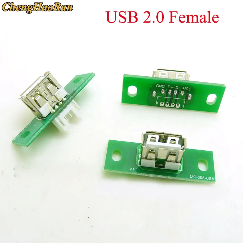 1 adet Dikey USB 2.0 PH2.0 Tip A Dişi Vida Sabitleme Deliği USB Kafa kaynak Plakası Dikey kaynak Plakası Test Kartı Konektörü