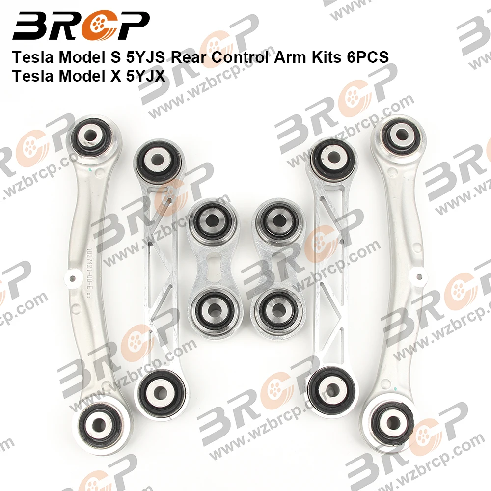 BRCP Arka Süspansiyon Kontrol Kolu Sabitleyici Bağlantı Rotbaşı Kitleri Tesla Model S İçin X 5YJS 5YJX 600684000B 102742600C 600677400B